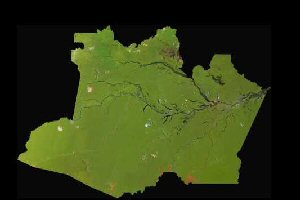 Vue satellite Amazonas