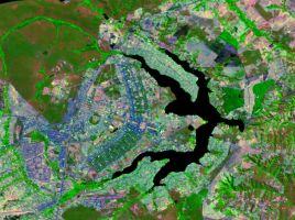 vue satellitaire Brasilia