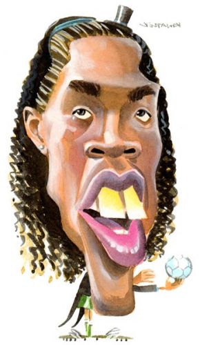 grande caricature ronaldinho animée