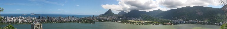 Rio de Janeiro : lagune Rodrigo de Freitas